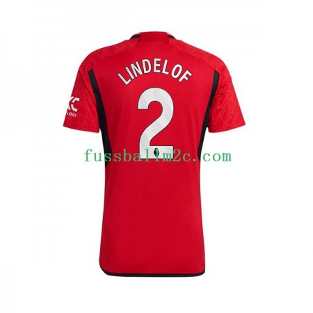 Fußballtrikots Manchester United Lindelof 2 Heim Trikotsatz 2023-2024